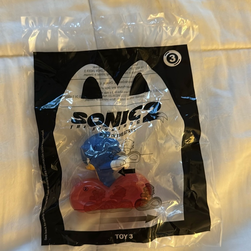2021 Happy Meal Sonic The Hedgehog 2 toy #3 pull back car NEW SEALED